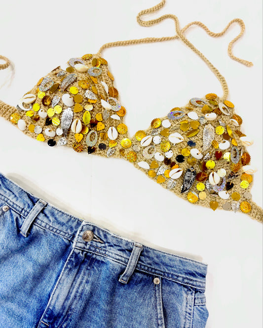 Sequins Sand Bralette