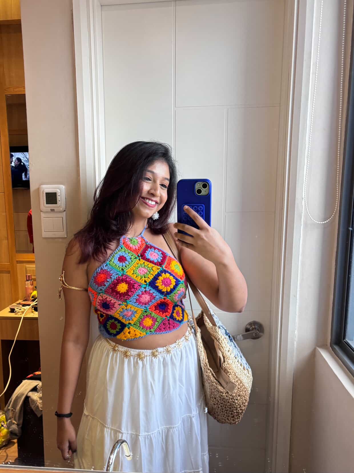 Boho Patch Halter Top