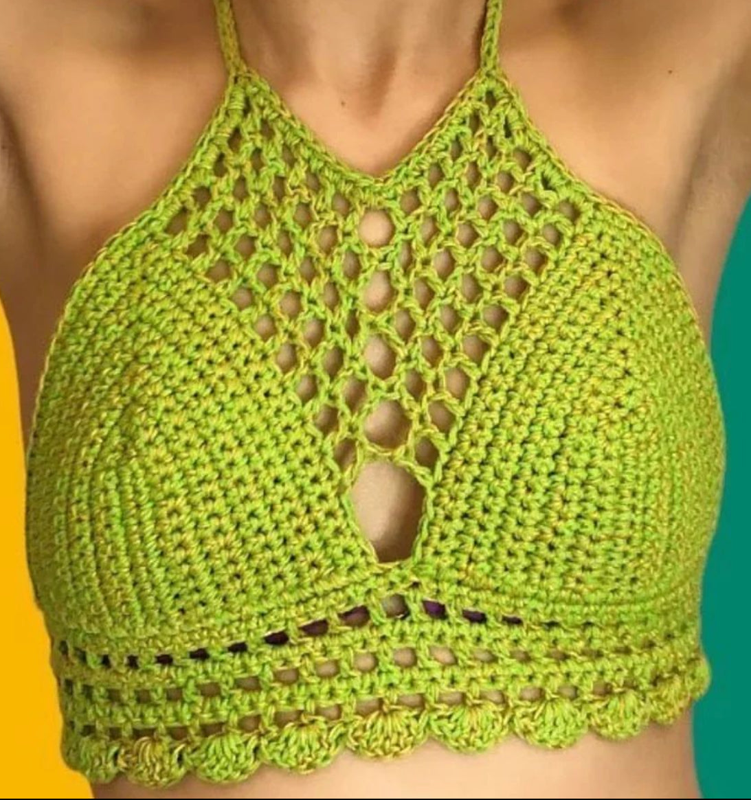 Caged Halter Top crochetbralettes