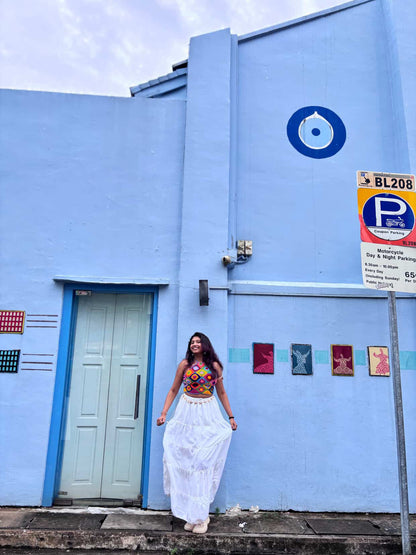 Boho Patch Halter Top