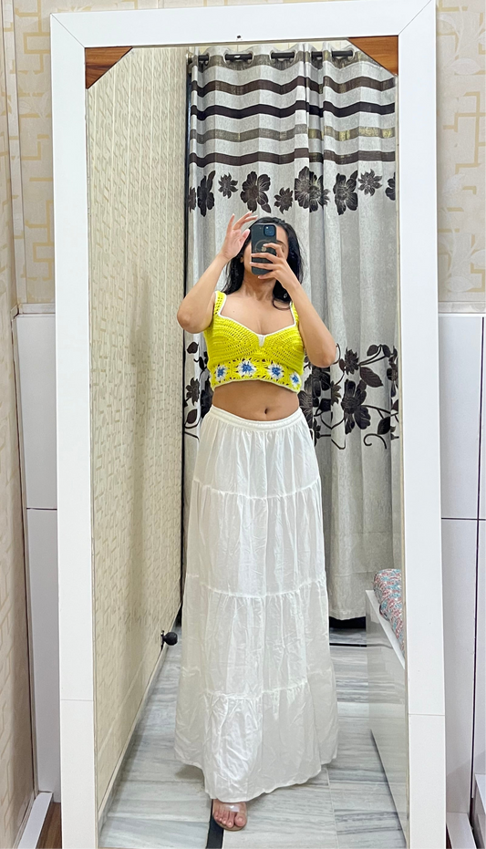 Wavy Crop Top