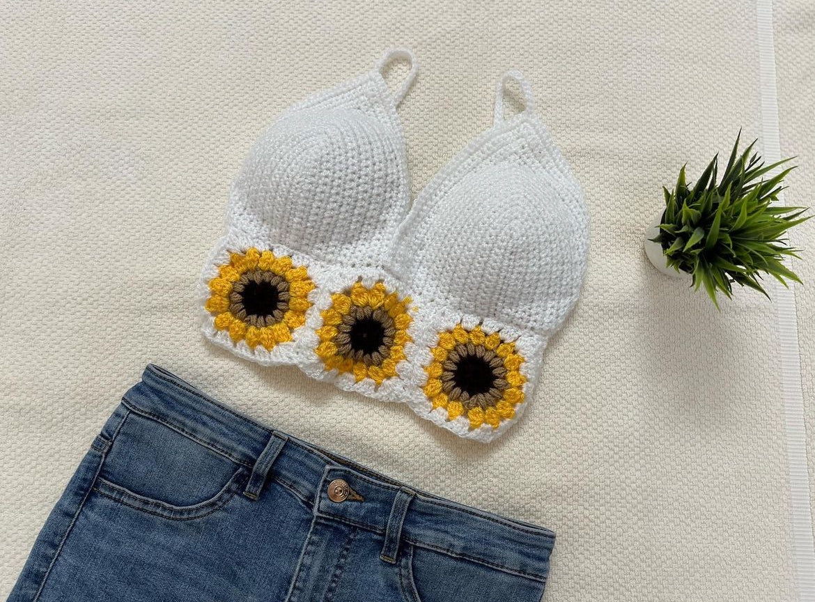 Sunburst Sunflower Bralette