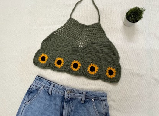 Flower Halter top