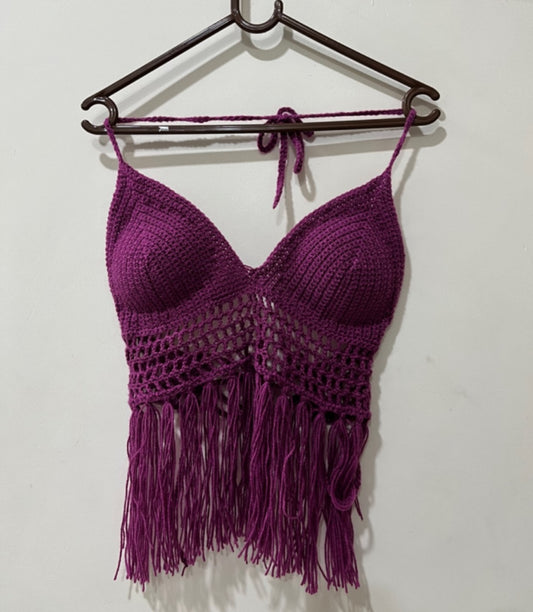 Long Ruffle Bralette