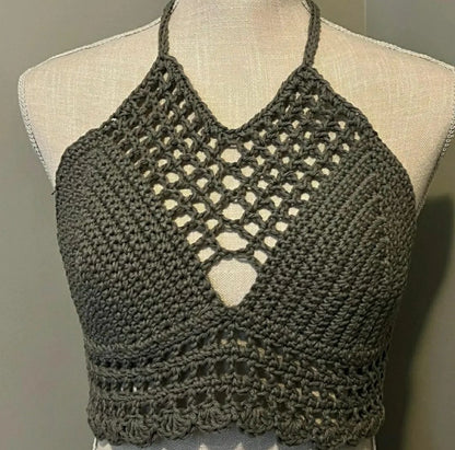 Caged Halter Top